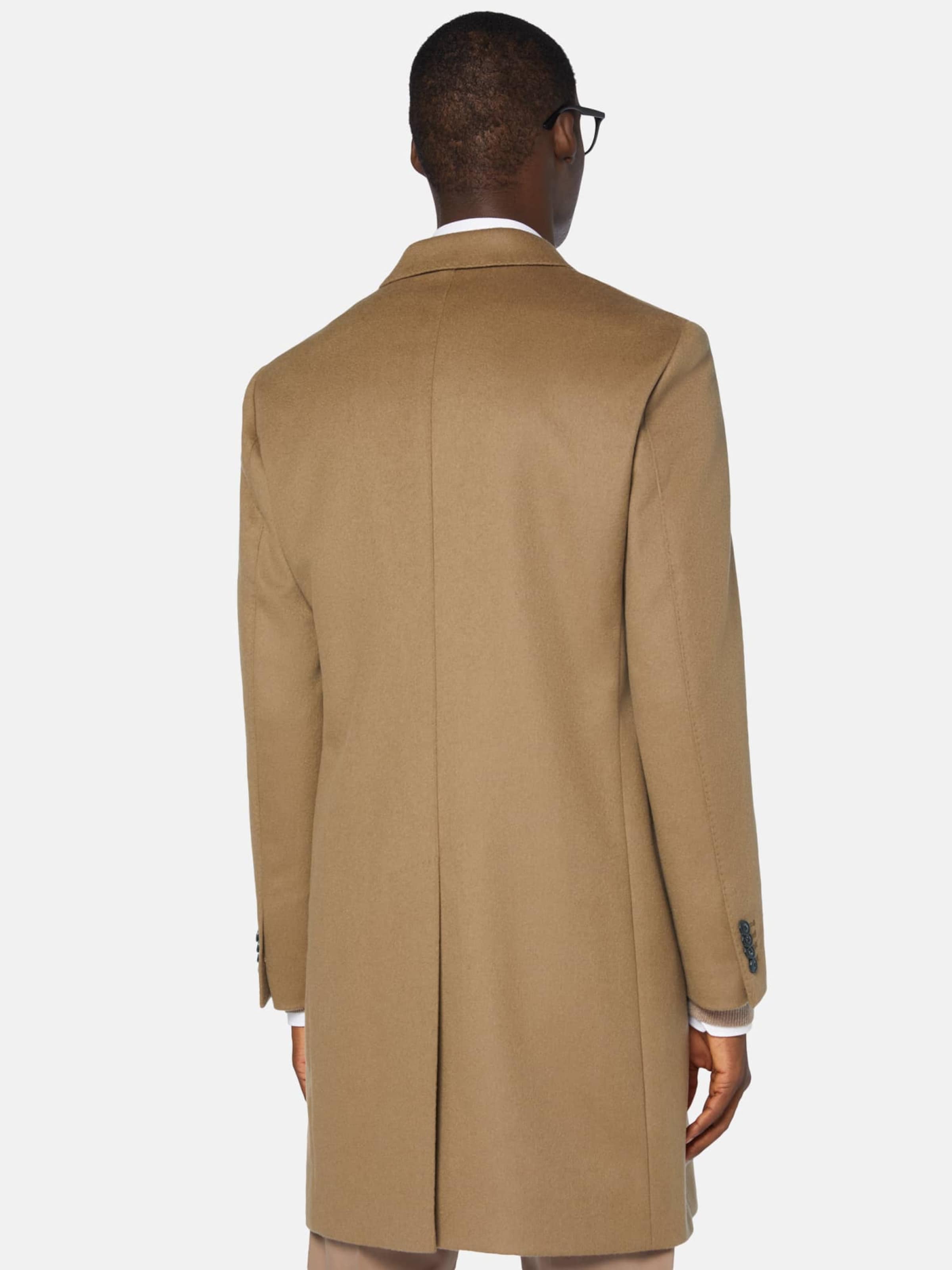 Boggi Milano Winter Coat Cappotto Misto in Brown ABOUT YOU