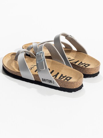 Bayton T-Bar Sandals 'Diane' in Silver