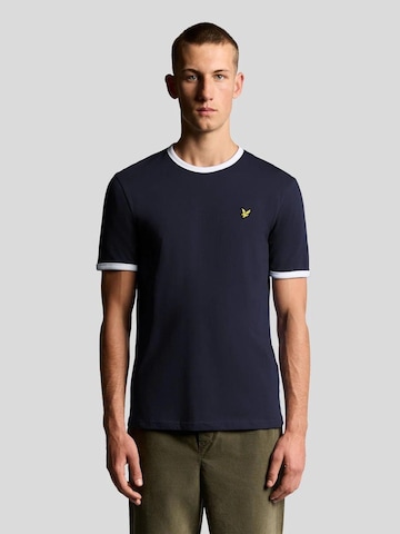 Lyle & Scott T-Shirt 'Ringer' in Blau: Vorderseite