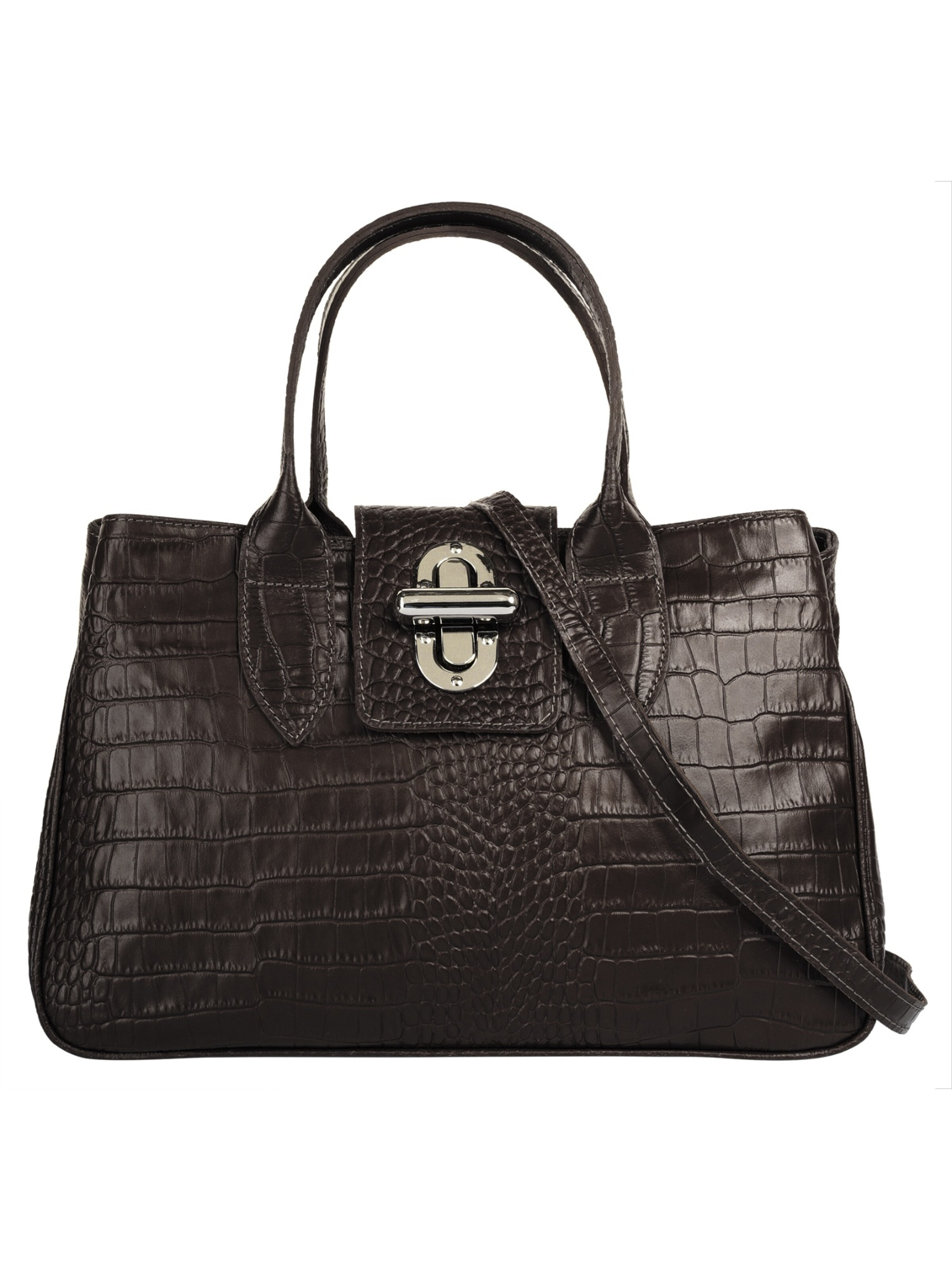 Sacs à main Cluty en marron : devant