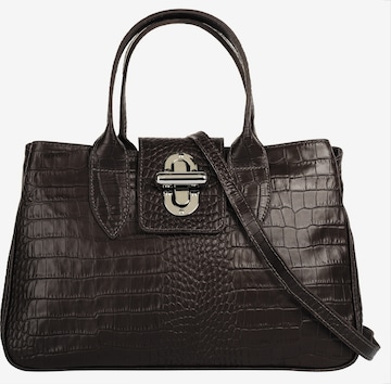 Cluty Handbag in Brown: front