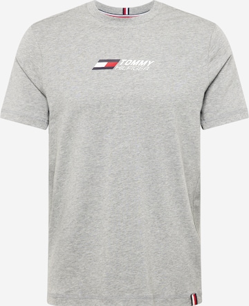 T-Shirt fonctionnel TOMMY HILFIGER en gris : devant