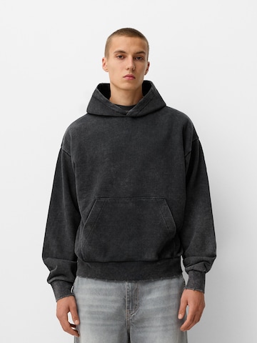 Sweat-shirt Bershka en noir : devant