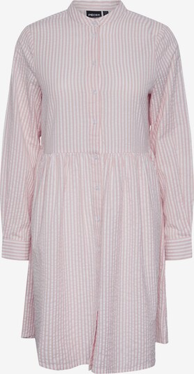 PIECES Kleid 'SALLY' in hellpink / weiß, Produktansicht