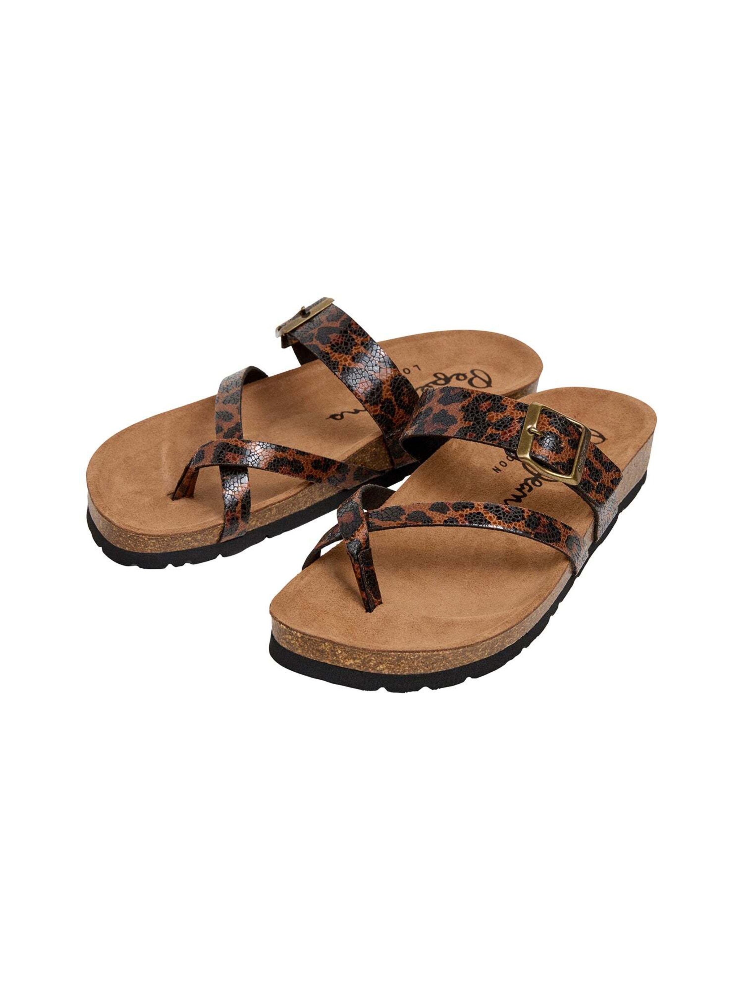 Pepe Jeans Zehentrenner 'Oban Cooler W' in Braun