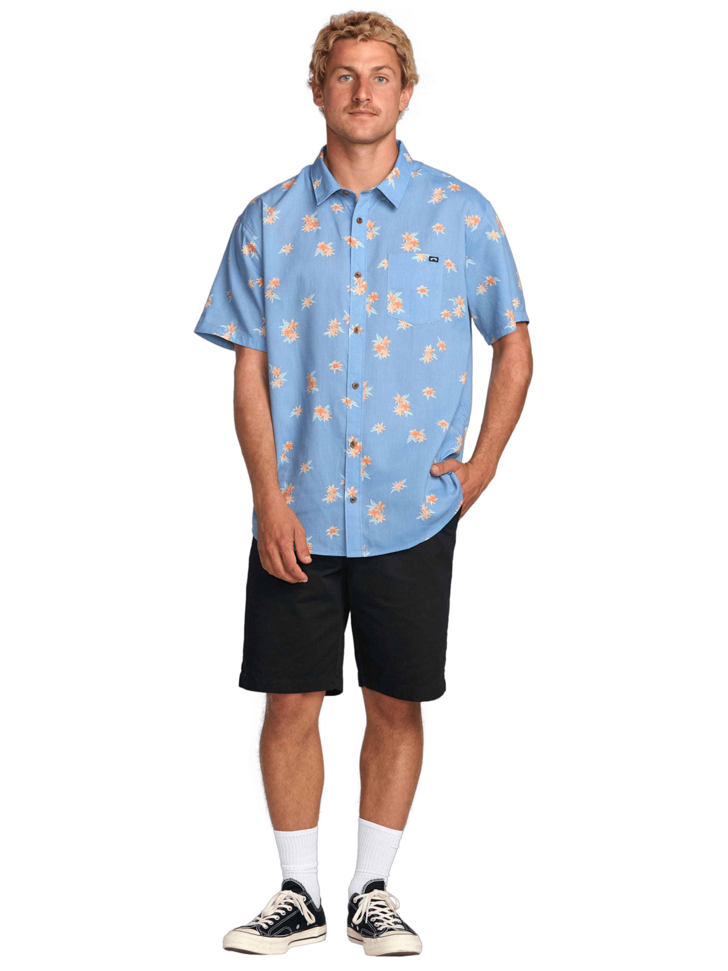 BILLABONG Comfort Fit Hemd 'Sundays' in Blau