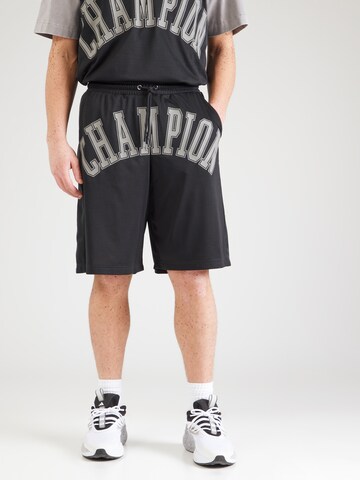 Champion Authentic Athletic Apparel Loose fit Trousers in Black: front