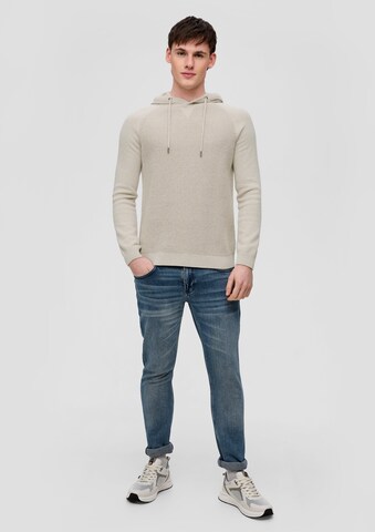 Pullover di QS in beige: frontale