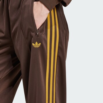 ADIDAS ORIGINALS Wide leg Workout Pants 'Adicolor Classic Firebird' in Brown