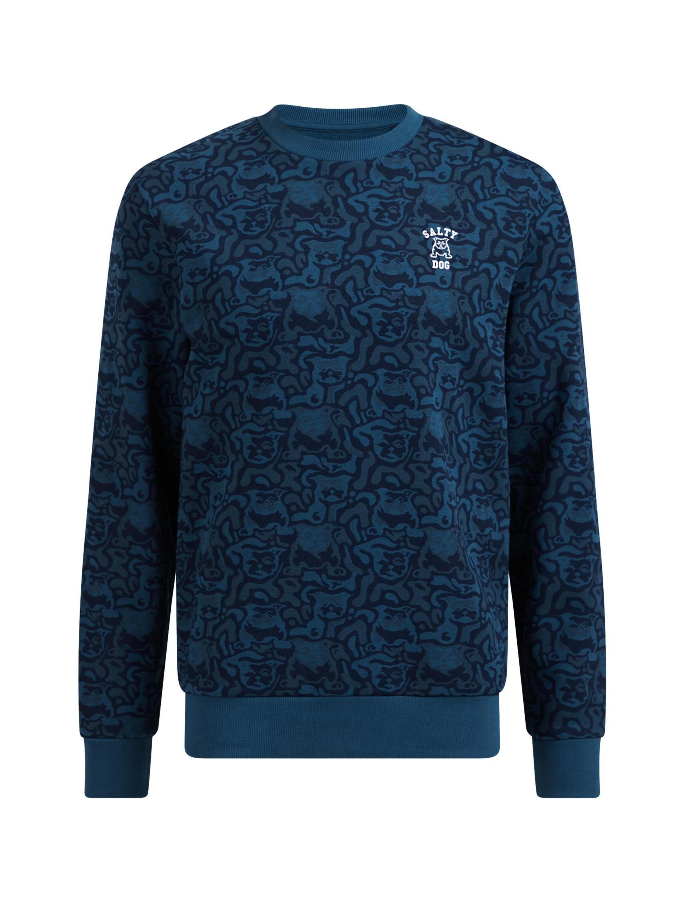 Männer Große Größen WE Fashion Sweatshirt in Dunkelblau - YG81438 Männer Große Größen WE Fashion Sweatshirt in Dunkelblau - YG81438