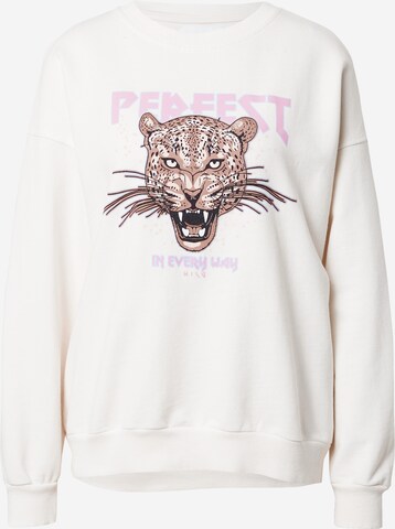 SISTERS POINT Sweatshirt 'PAMA' in Wit: voorkant