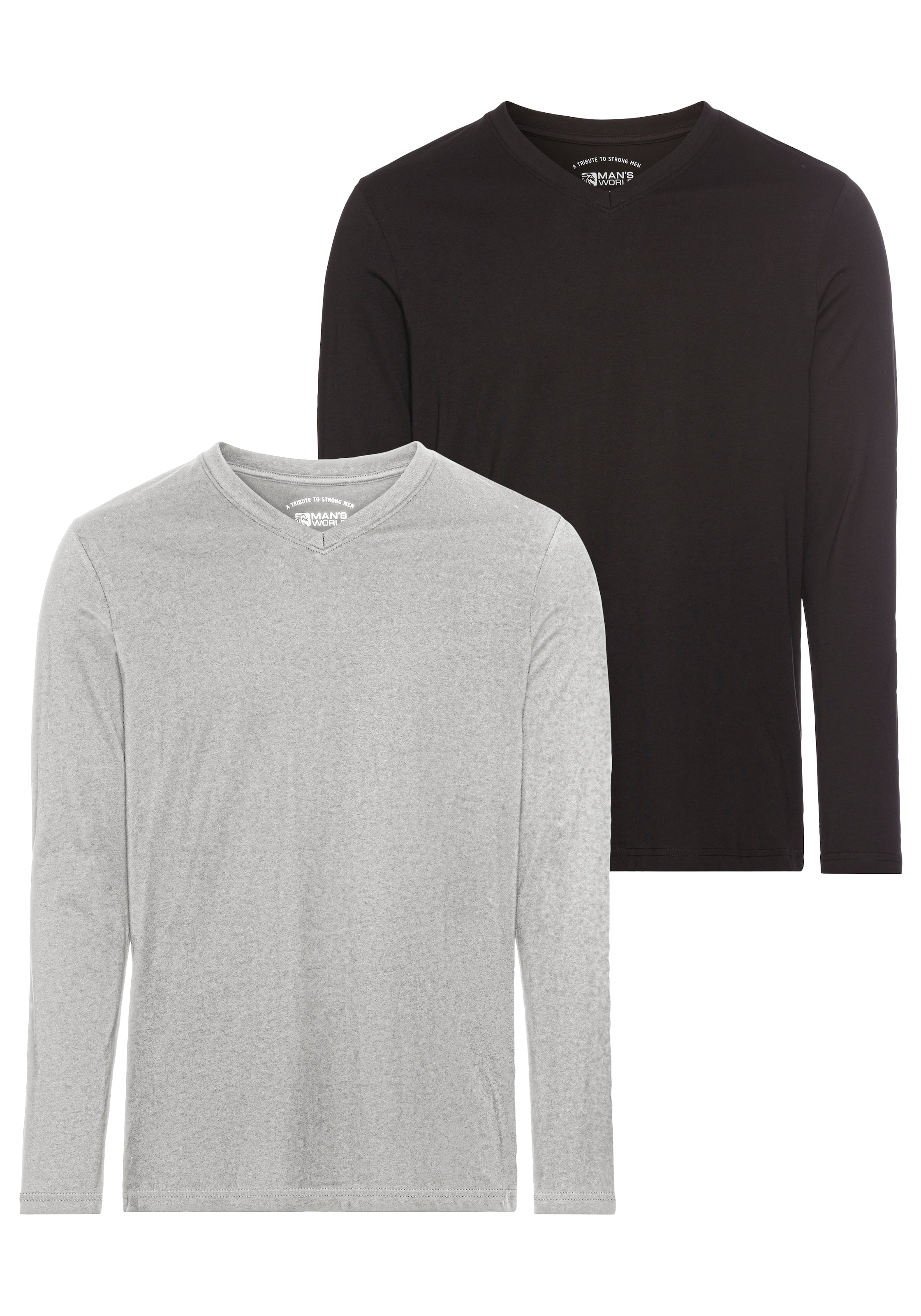 Man's World Shirt in Grau: Vorderseite