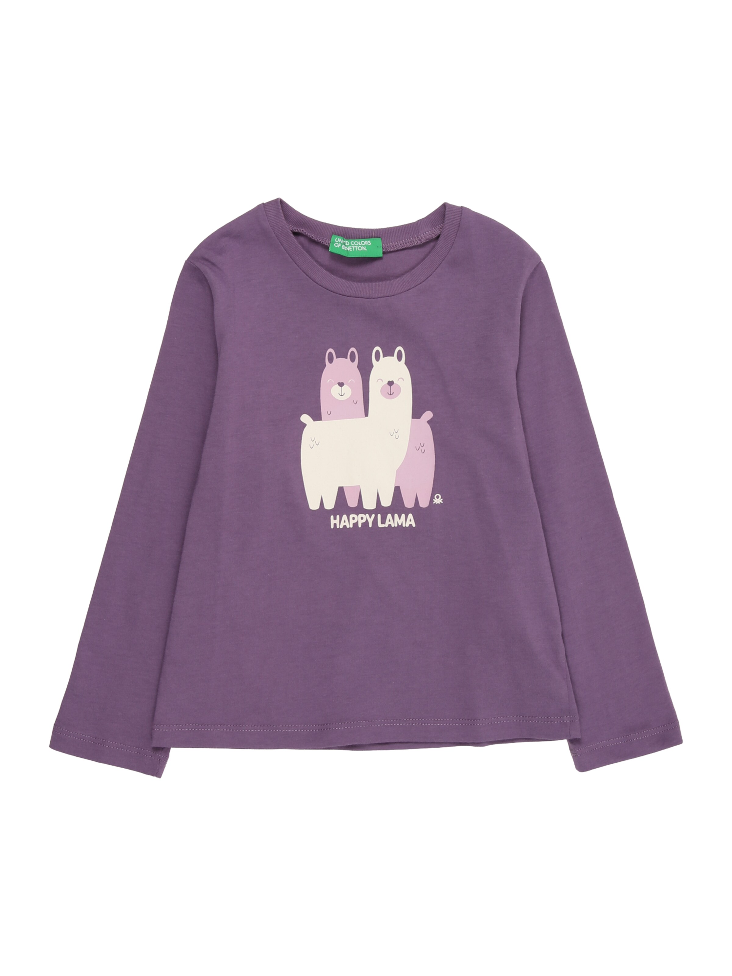 Maglietta di UNITED COLORS OF BENETTON in lilla: frontale