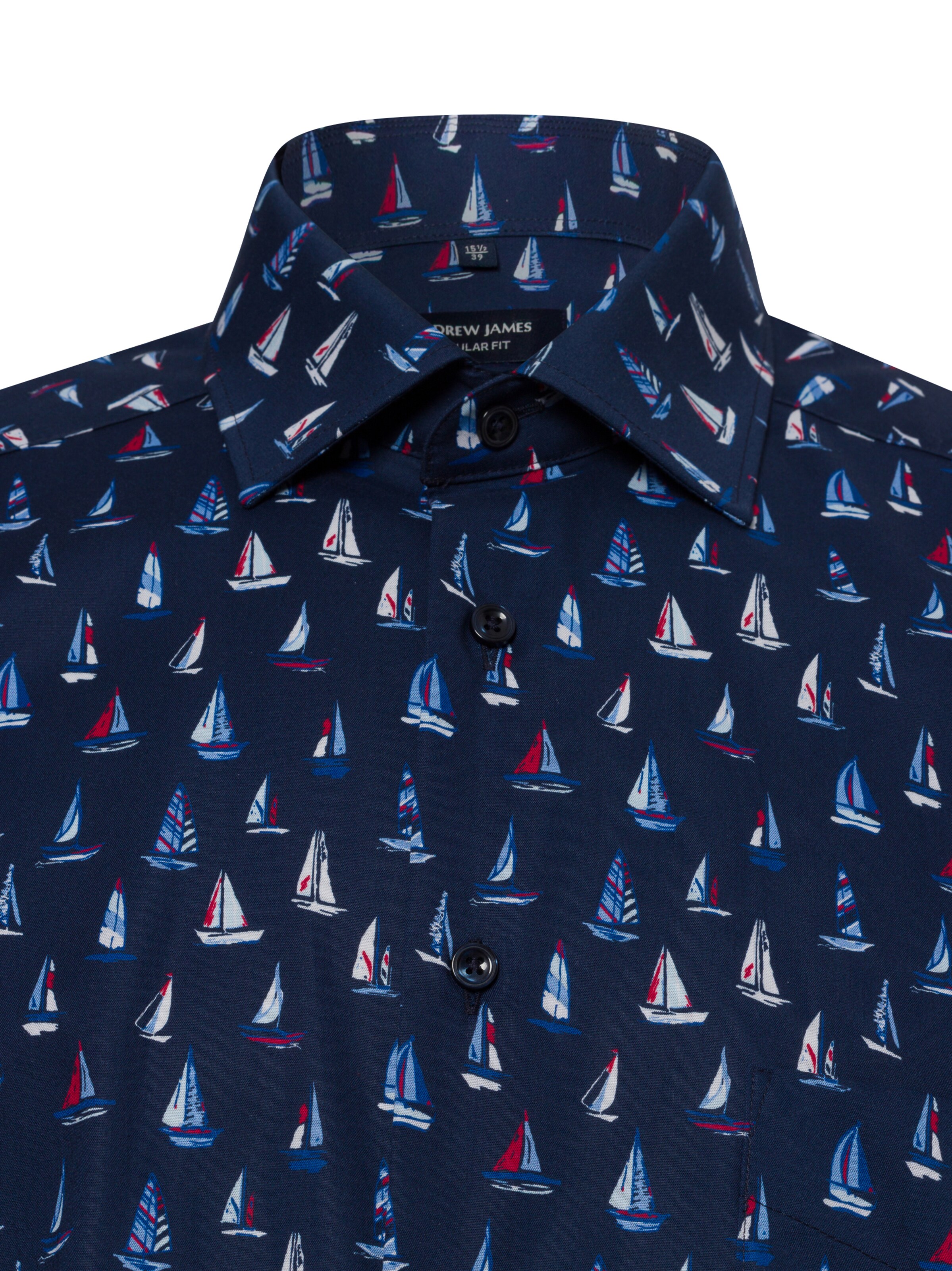 Andrew James Regular Fit Hemd in Blau