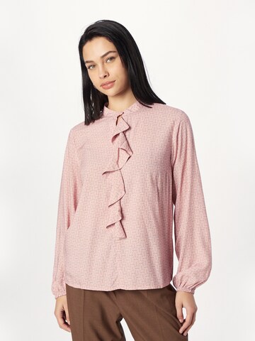 Cream Blus 'Raya' i rosa: framsida