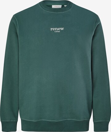 s.Oliver Red Label Big & Tall Sweatshirt in Green: front