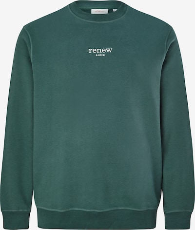 s.Oliver Red Label Big & Tall Sweatshirt in grün / weiß, Produktansicht