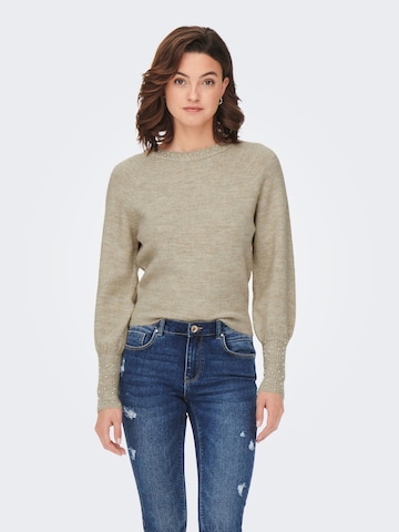 ONLY Sweater 'Alexis' in Grey: front