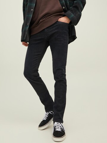 JACK & JONES Slimfit Jeans 'Glenn Evan' in Zwart: voorkant