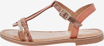 Sandales Les Tropéziennes en rose : devant