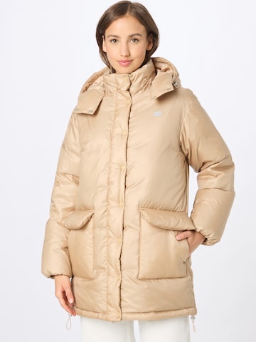 LEVI'S ® Zimní kabát 'Luna Core Puffer Mid' – zlatá: přední strana