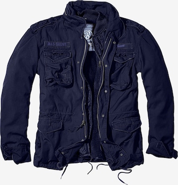 Brandit Between-Season Jacket 'Giant' in Blue: front