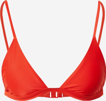 Nasty Gal Triangle Bikini Top in Red: front