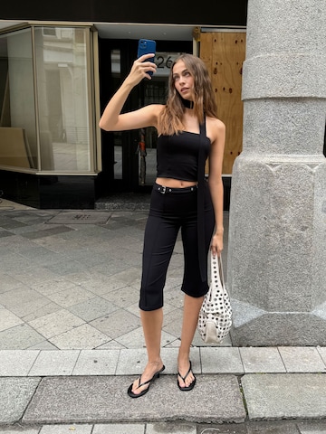 hzl the label Slimfit Bukser i sort