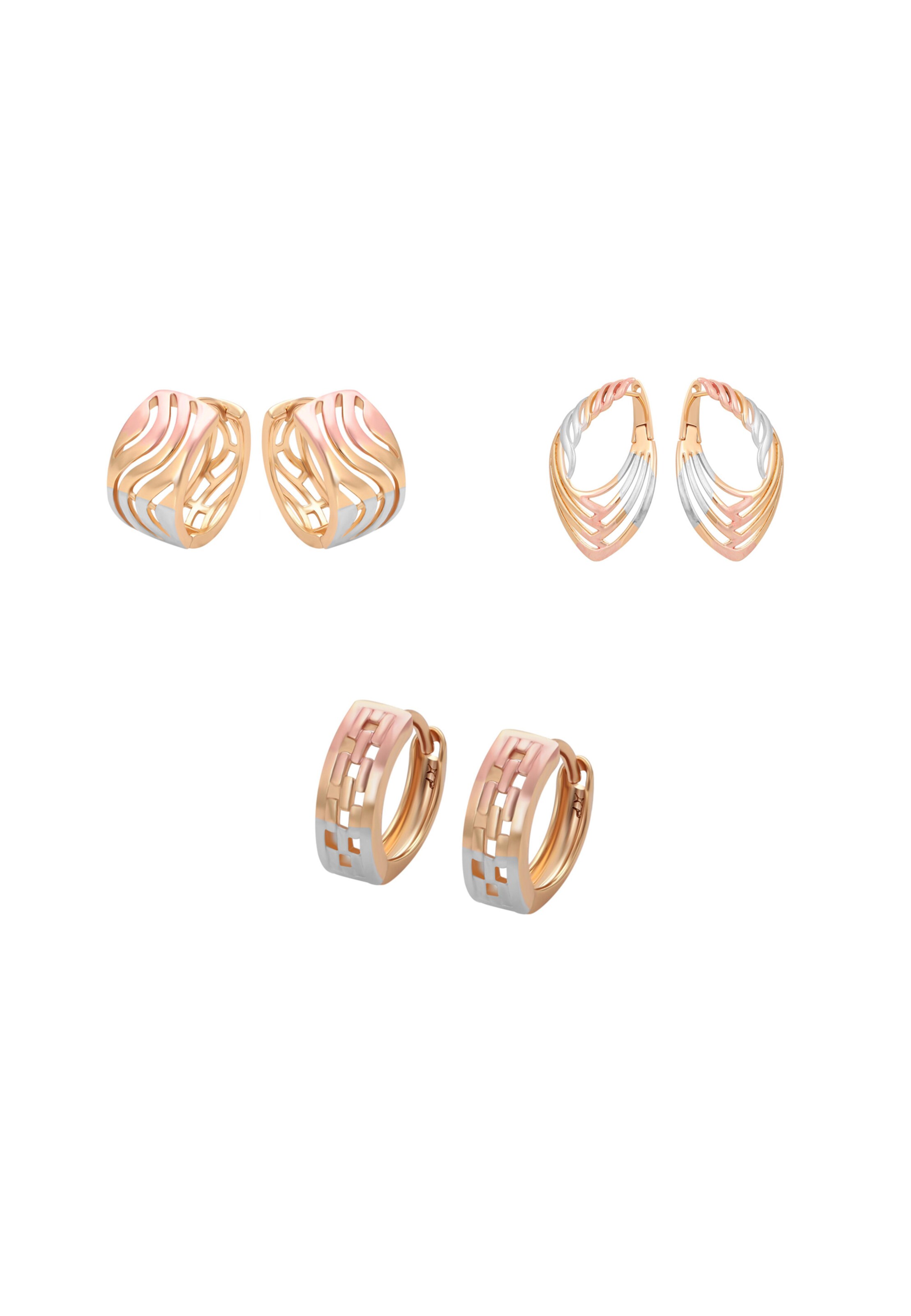 faina - Brincos em ouro: frente