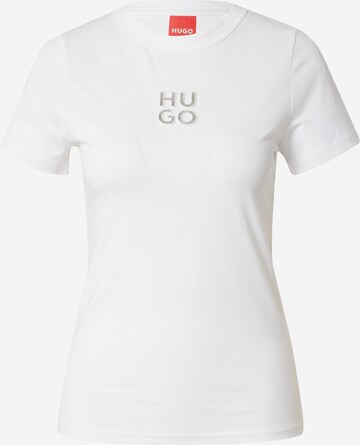 HUGO Majica 'Classic' | bela barva: sprednja stran