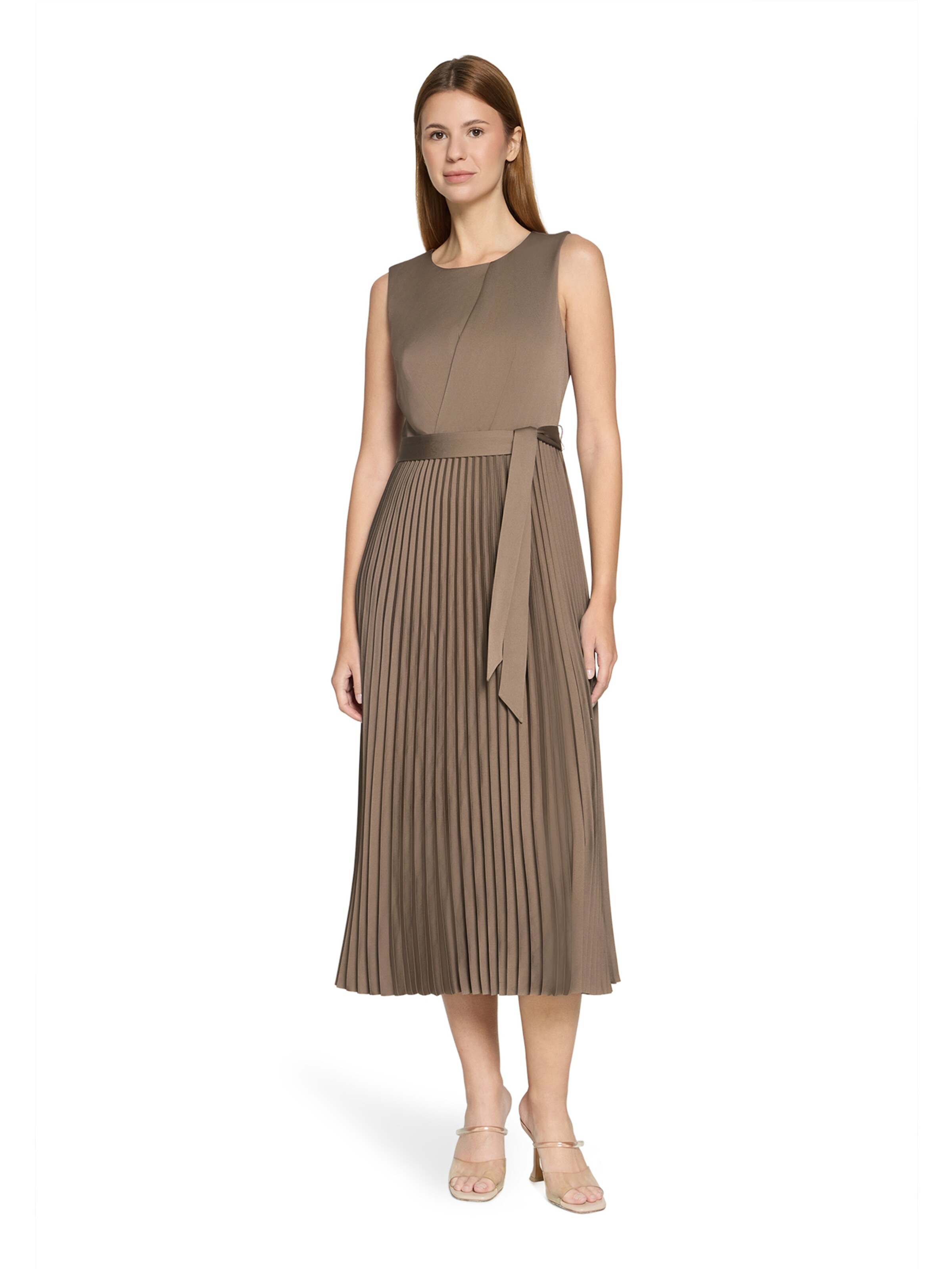 Robe Vera Mont en marron : devant