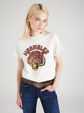 WRANGLER - Camiseta 'REGULAR TEE' en blanco: frente