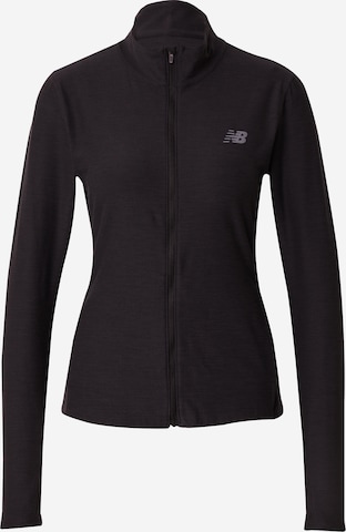 new balance - Chaqueta de chándal 'Space Dye' en negro: frente