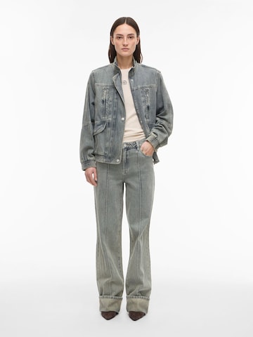 ROUGE EDIT Wide Leg Jeans in Blau