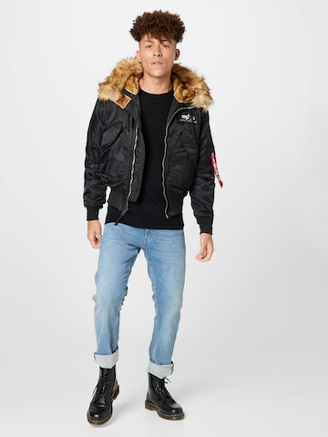 Giacca invernale '45P' di ALPHA INDUSTRIES in nero