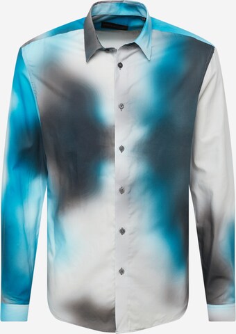 DRYKORN - Slim Fit Camisa 'RUBEN' em mistura de cores: frente