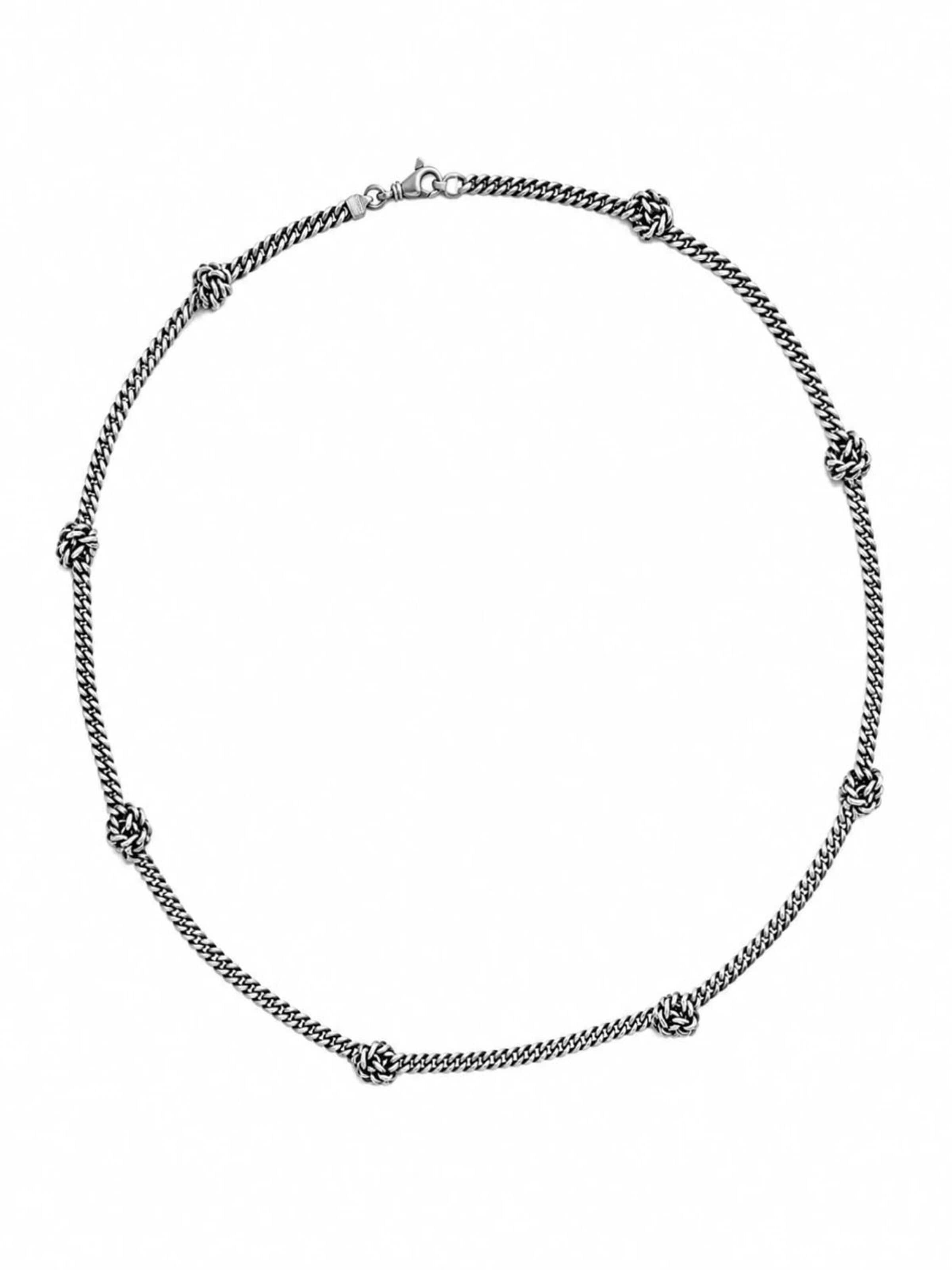 Collana 'KNOTEN' di REYTEL in argento: frontale