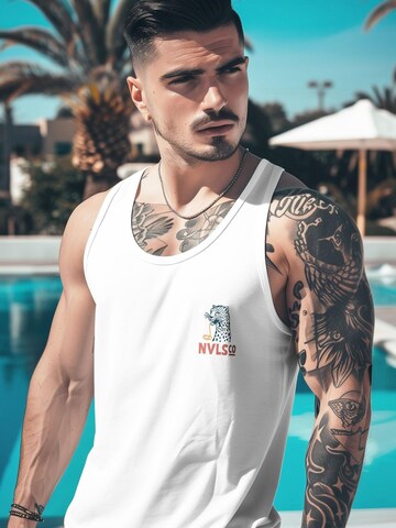 Neverless Shirt 'Eat pasta' in White