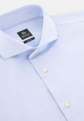 Coupe slim Chemise Boggi Milano en bleu