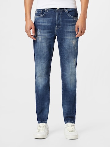 Goldgarn regular Jeans i blå: forside