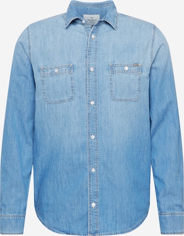 Pepe Jeans Slim fit Button Up Shirt 'PORTLAND' in Blue: front