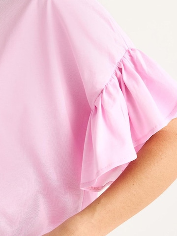 T-shirt Bianco Lucci en rose