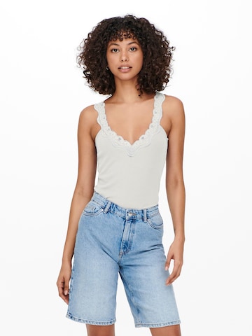 ONLY - Top 'Cassey' en blanco: frente