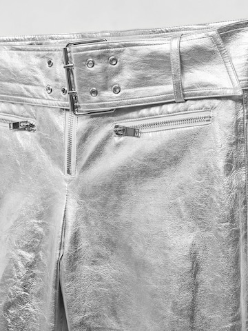 Regular Pantaloni 'Lauren' de la MANGO pe argintiu