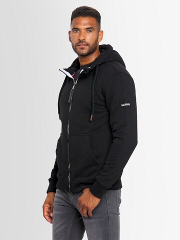 Alessandro Salvarini Zip-Up Hoodie in Black