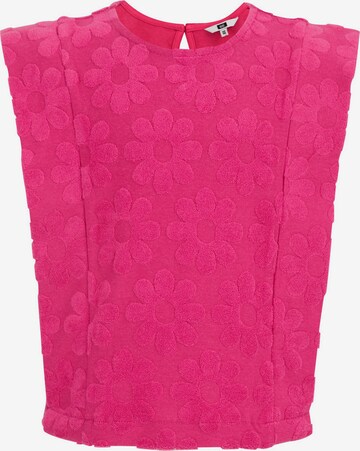 T-Shirt WE Fashion en rose : devant