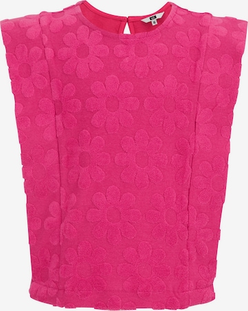 T-Shirt WE Fashion en rose : devant