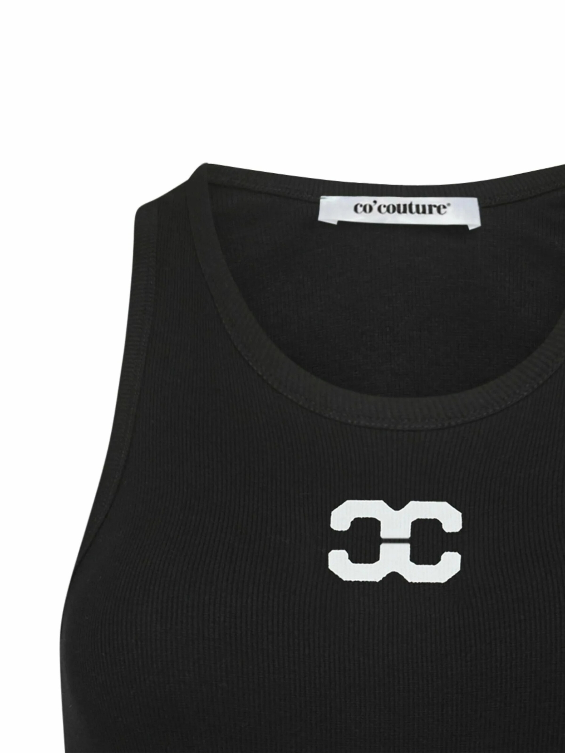 Haut 'Sahara' co'couture en noir