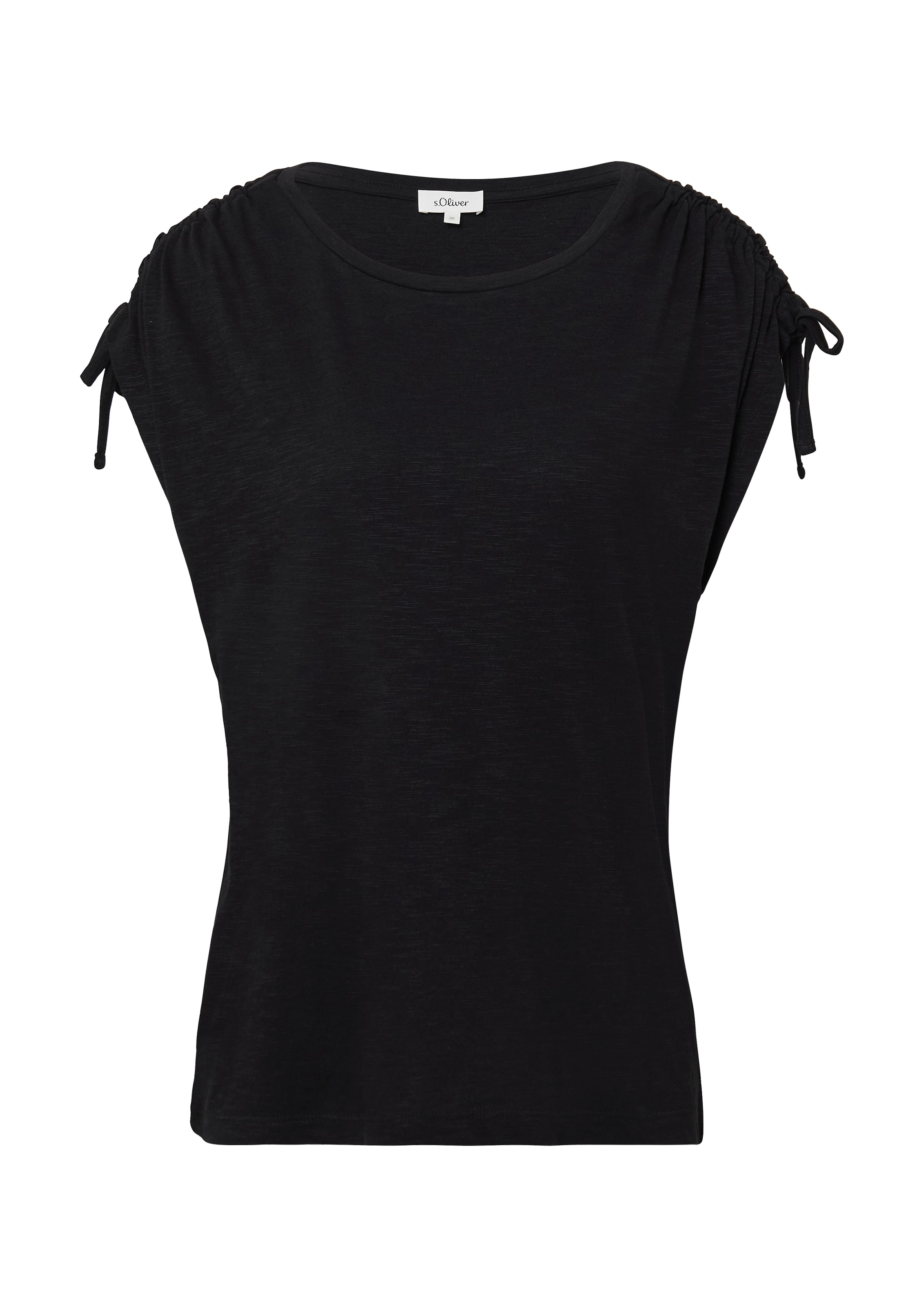 s.Oliver Shirt in Zwart: voorkant