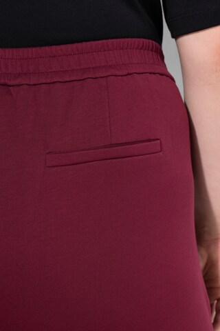 Ulla Popken Tapered Broek in Rood